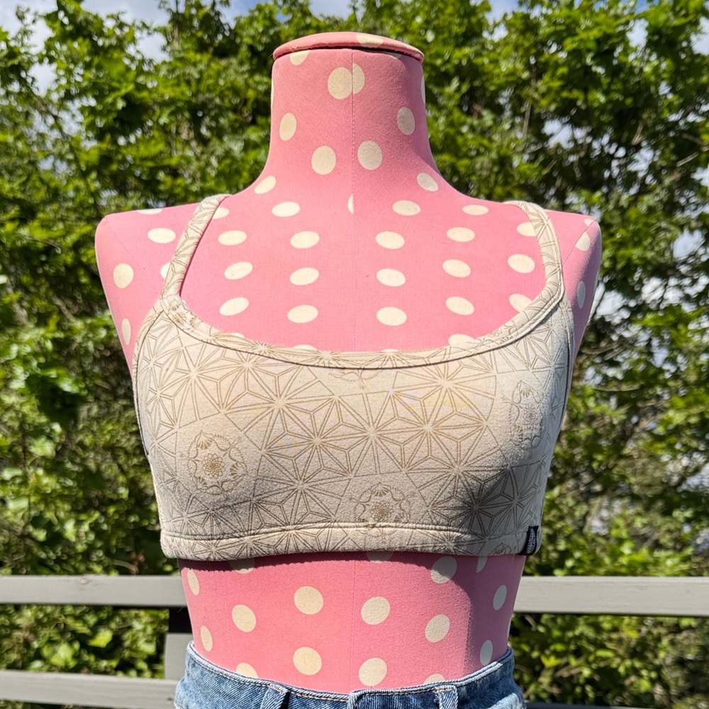 Om Gaia Tree Geometric Flower of Life Sports Bra